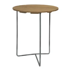 Table 6B, Chêne huilé - pieds galvanisés, Ø60 cm