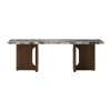 Table basse Androgyne 45x120 cm, Grey galaxy-chêne foncé