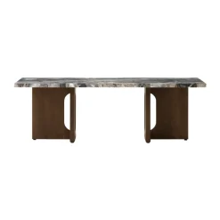 Table basse Androgyne 45x120 cm, Grey galaxy-chêne foncé
