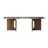 Table basse Androgyne 45x120 cm, Grey galaxy-noyer