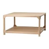 Table Basse Bleck 75x75 cm placage, Hêtre-naturel