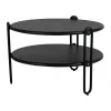 Table basse Blixt, Noir Ø65 cm