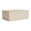Table basse Cubism large 80x50 cm, Beige