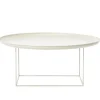 Table basse Duke Large, Blanc antique