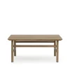 Table basse Grow, chêne laqué transparent, medium