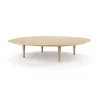 Table basse Jari Ø 118 cm, Chêne huilé