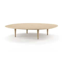 Table basse Jari Ø 118 cm, Chêne huilé