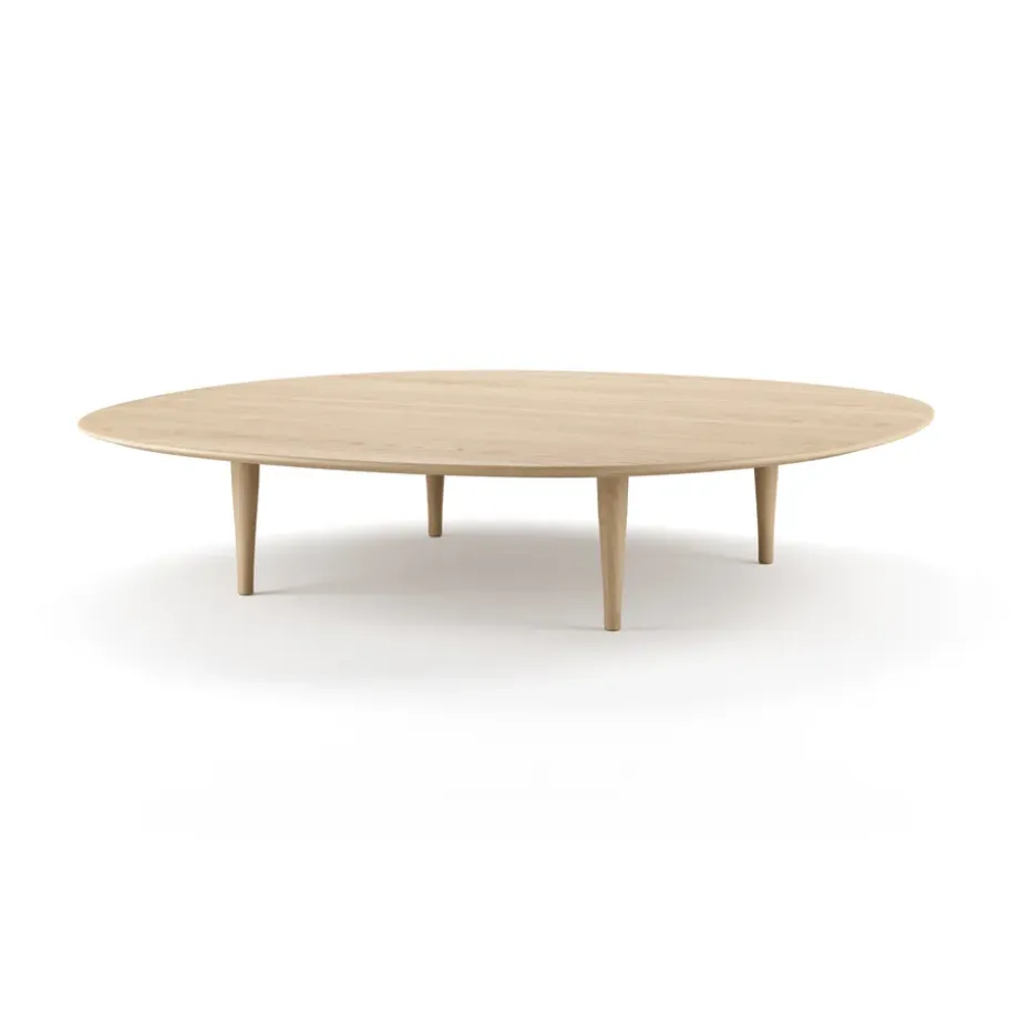 Table basse Jari Ø 118 cm, Chêne huilé