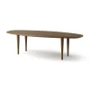 Table basse Jari 58x130 cm, Chêne huilé fumé