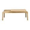Table basse Knutskog 115x52x41 cm, Chêne laqué naturel