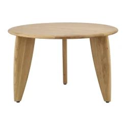 Table basse Lyckeby Ø60x37,5 cm, Chêne laqué naturel