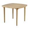 Table basse Nyhem 59x59x47 cm, Chêne laqué naturel