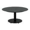 Table basse Peace, Noir, Ø80x40 cm