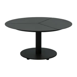 Table basse Peace, Noir, Ø80x40 cm