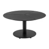 Table basse Peace, Noir, Ø80x46 cm
