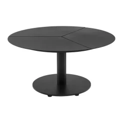 Table basse Peace, Noir, Ø80x46 cm