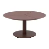 Table basse Peace, Zin red, Ø80x40 cm