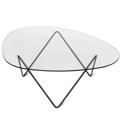 Table basse Pedrera, pieds noirs