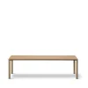 Table basse Piloti 6715, Chêne clair huilé-hauteur 35 cm