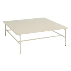 Table basse Rebar 100x104x33 cm, Beige marble-alabaster
