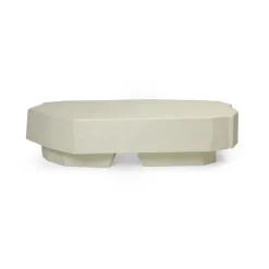 Table basse Staffa 163,5x82,4 cm, Ivoire