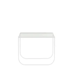 Table basse Tati Lounge High, verre, white