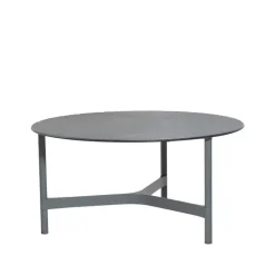 Table basse Twist large Ø90 cm, Fossil black-light grey