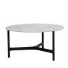 Table basse Twist large Ø90 cm, Fossil grey-lava grey