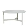 Table basse Twist large Ø90 cm, Fossil grey-white