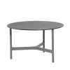 Table basse Twist medium Ø70 cm, Fossil black-light grey