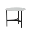 Table basse Twist small Ø45 cm, Fossil grey-lava grey
