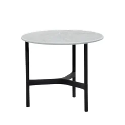 Table basse Twist small Ø45 cm, Fossil grey-lava grey