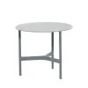 Table basse Twist small Ø45 cm, Fossil grey-light grey