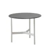 Table basse Twist small Ø45 cm, Fossil grey-white