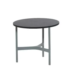 Table basse Twist small Ø45 cm, Dark grey-light grey