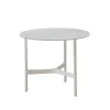 Table basse Twist small Ø45 cm, Fossil grey-white