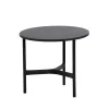 Table basse Twist small Ø45 cm, Dark grey-lava grey