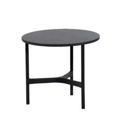Table basse Twist small Ø45 cm, Dark grey-lava grey