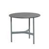 Table basse Twist small Ø45 cm, Fossil black-light grey