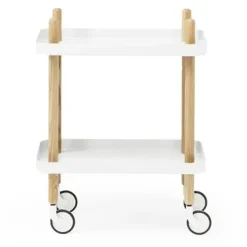 Table Block, blanc