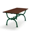 Table Byarum 142x72 cm, Pin brun lasure, support vert