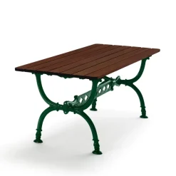 Table Byarum 142x72 cm, Pin brun lasure, support vert