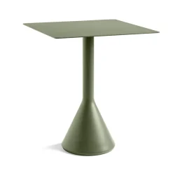 Table café carrée Palissade Cone 65x65 cm, Olive