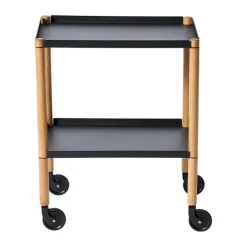 Table Connect, Chêne huilé, métal noir