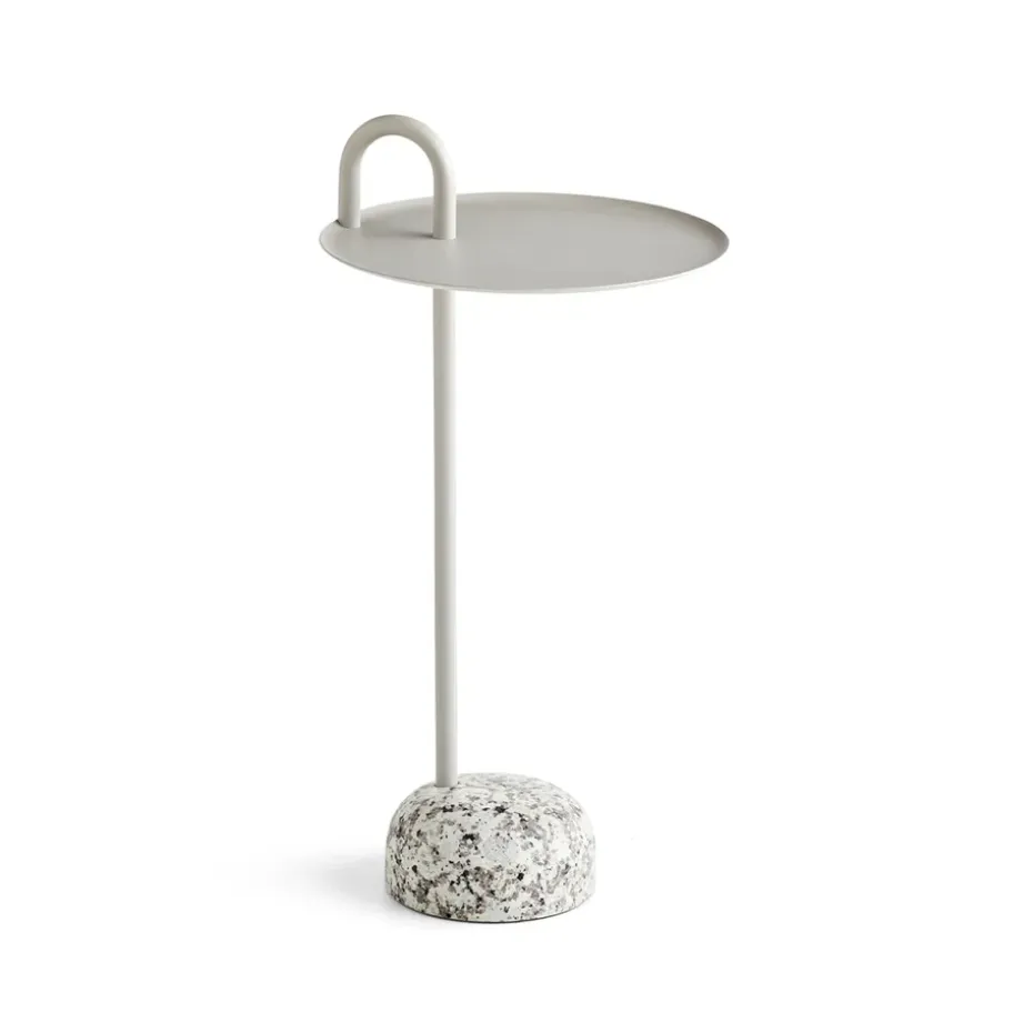 Table d'appoint Bowler, Beige-granite