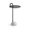 Table d'appoint Bowler, Black-granite