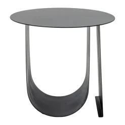 Table d'appoint Cher Ø43 cm, Noir