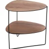 Table d'appoint Curve Double, Noyer