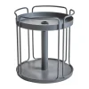 Table d'appoint et pied de parasol Shady, Anthracite