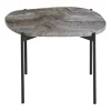 Table d'appoint La Terra, medium, Gris chiné